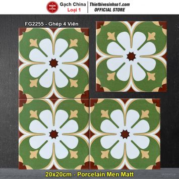 Gạch Bông Men 20x20 Trung Quốc FG2255