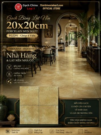 Gạch Bông Men 20x20 Trung Quốc FG2291