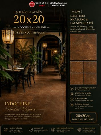 Gạch Bông Men 20x20 Trung Quốc FG2293