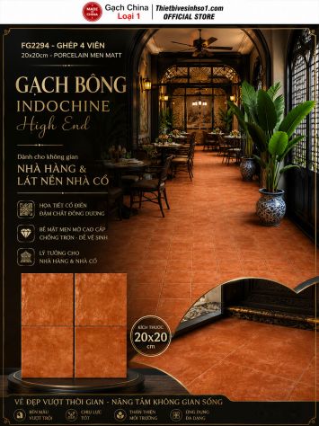 Gạch Bông Men 20x20 Trung Quốc FG2294