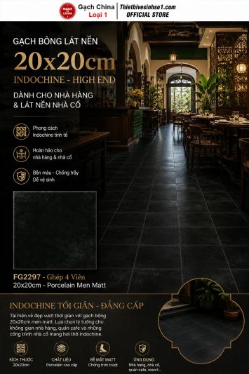Gạch Bông Men 20x20 Trung Quốc FG2297