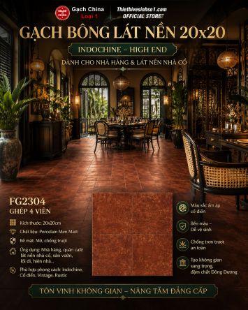 Gạch Bông Men 20x20 Trung Quốc FG2304