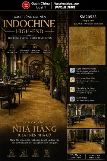Gạch Bông Men 20x20 Trung Quốc SM20523