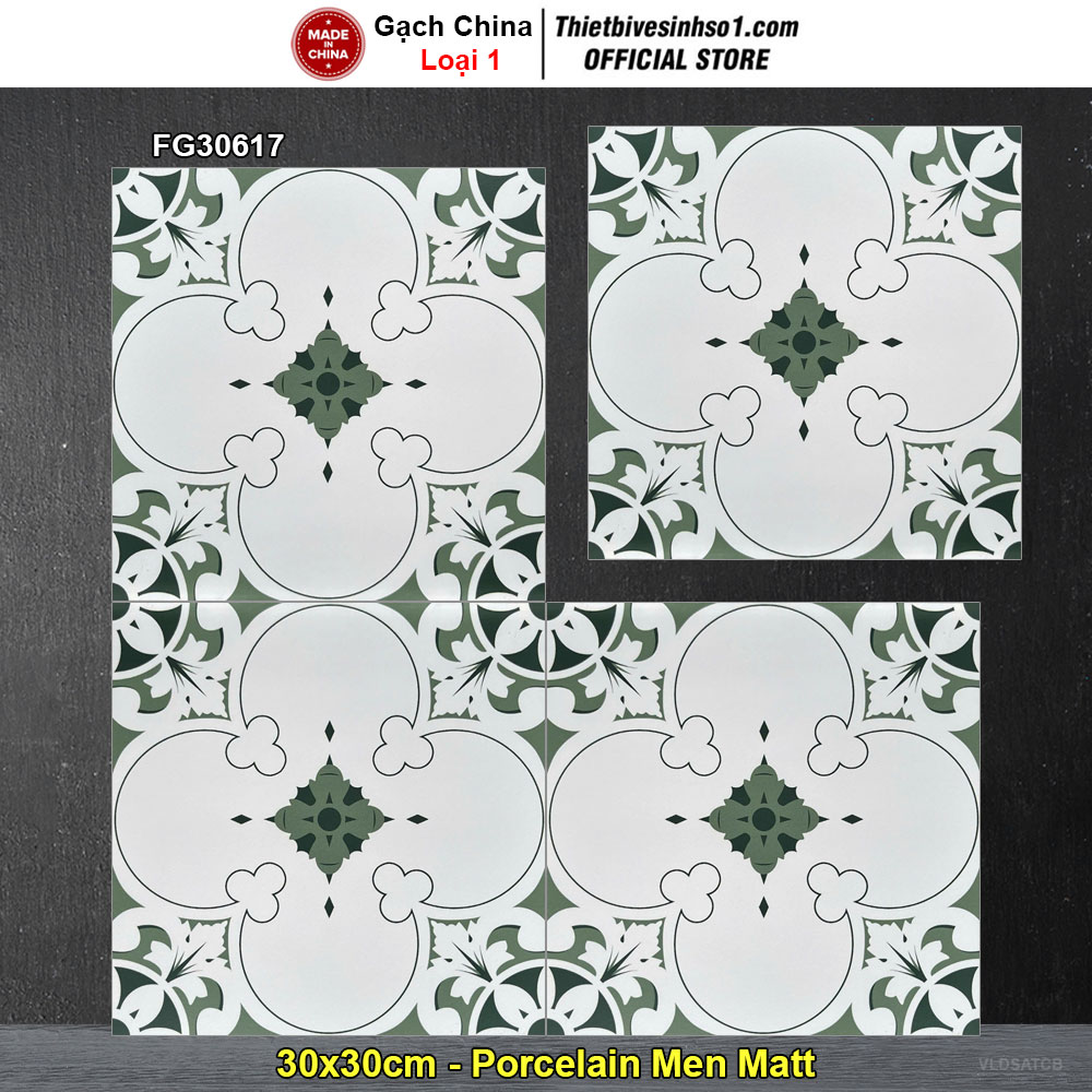 Gạch Bông Men 30x30 Trung Quốc FG30617