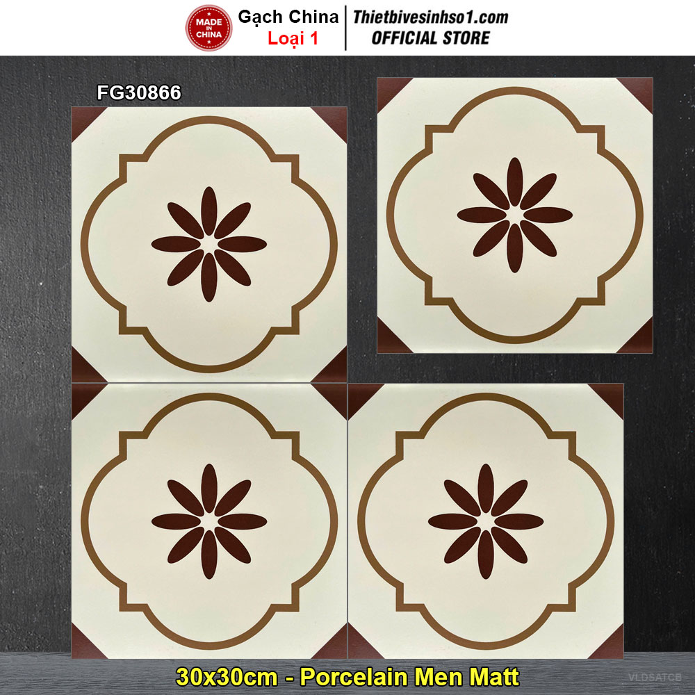 Gạch Bông Men 30x30 Trung Quốc FG30866