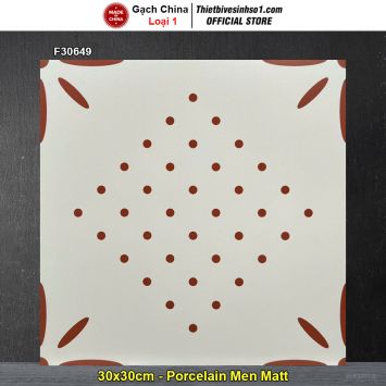 Gạch Bông Men 30x30 Trung Quốc F30649