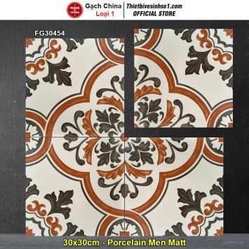 Gạch Bông Men 30x30 Trung Quốc FG30454