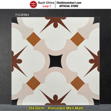 Gạch Bông Men 30x30 Trung Quốc FG30593