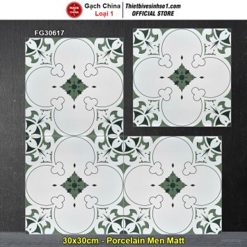 Gạch Bông Men 30x30 Trung Quốc FG30617