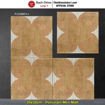 Gạch Bông Men 30x30 Trung Quốc FG30851J