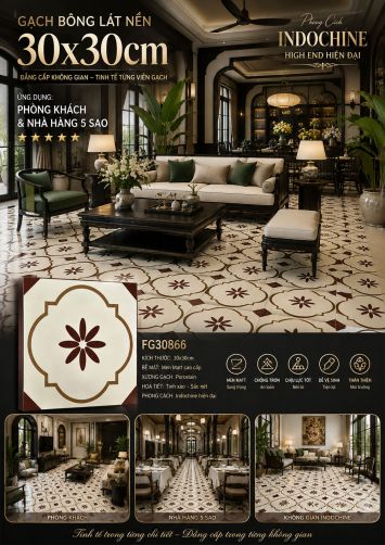 Gạch Bông Men 30x30 Trung Quốc FG30866