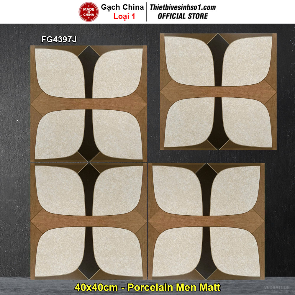 Gạch Bông Men 40x40 Trung Quốc FG4397J Gạch Bông Men 40x40 Trung Quốc FG4397J
