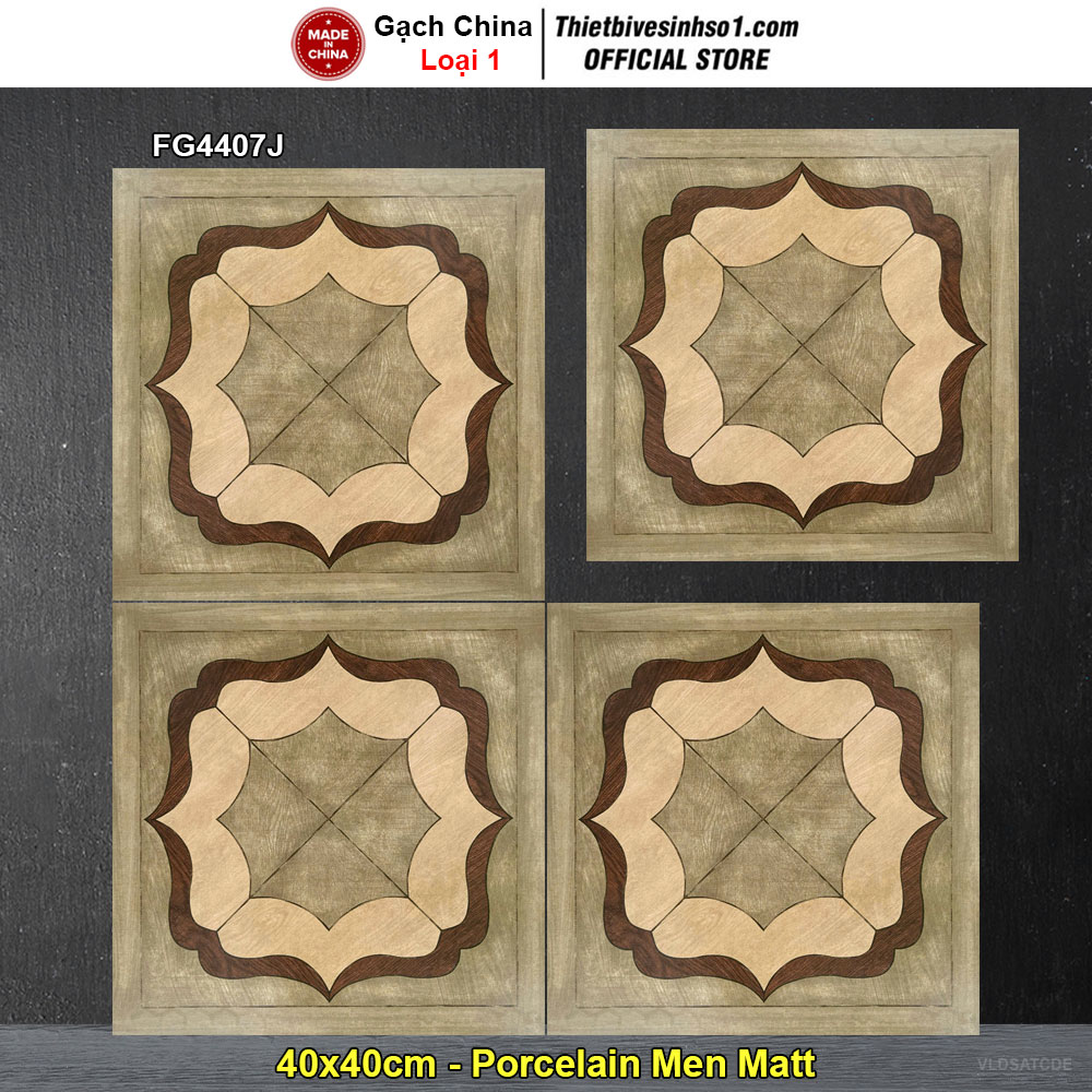 Gạch Bông Men 40x40 Trung Quốc FG4407J