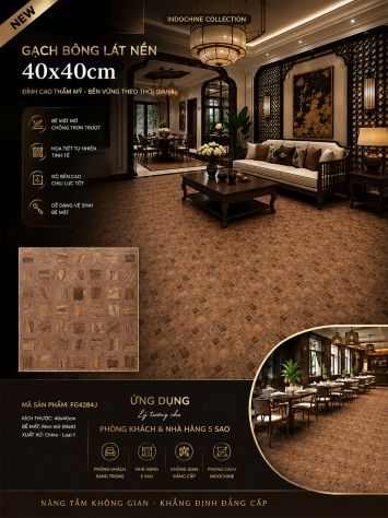 Gạch Bông Men 40x40 Trung Quốc FG4284J