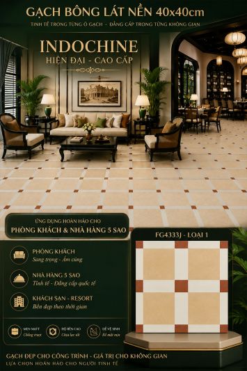 Gạch Bông Men 40x40 Trung Quốc FG4333J