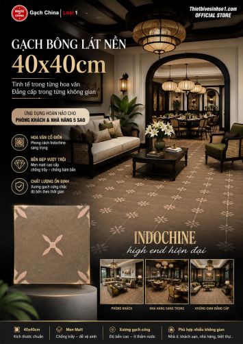 Gạch Bông Men 40x40 Trung Quốc FG4384SDYJ