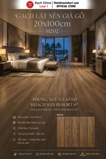Gạch Giả Gỗ 20x100 Trung Quốc M202-3D