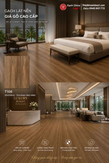Gạch Giả Gỗ 20x100 Trung Quốc T108-3D