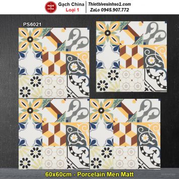Gạch Bông 60x60 Trung Quốc PS6021