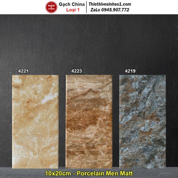 Gạch Thẻ 10x20 Trang Trí Trung Quốc 4221-4223-4219