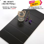 Gạch Thẻ Đen Mờ Phẳng 10x30cm M1307Y