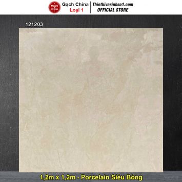 Gạch 1,2m x 1,2m Trung Quốc 121203 Vân Vàng