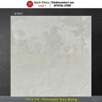 Gạch 1m x 1m Trung Quốc S1021 Đá Vàng Nhạt