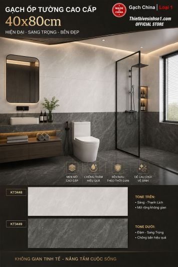Gạch 40x80 Trung Quốc KT3449-KT3448