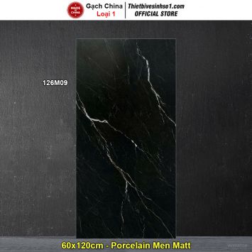 Gạch 60x120 Trung Quốc 126M09 Vân Đá Đen