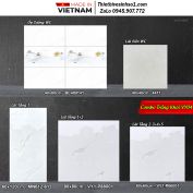 Combo Trọn Bộ Gạch Ốp Lát Trắng Khói VY04