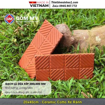 Gạch Cotto Lá Dừa Kép Gốm Mỹ 3