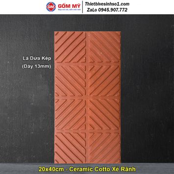 Gạch Cotto Lá Dừa Kép Gốm Mỹ