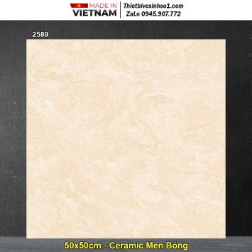 Gạch 50x50 Prime 2589 Vân Vàng