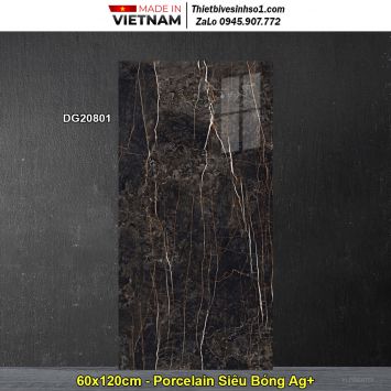 Gạch 60x120 Prime DG20801 Vân Đen Nâu