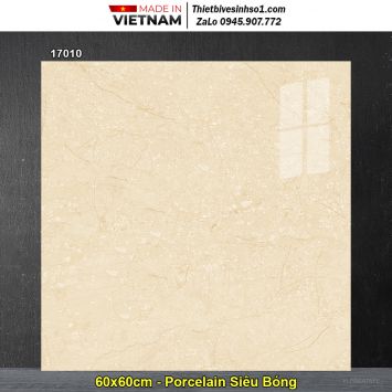 Gạch 60x60 Prime 17010 Vân Vàng Kem