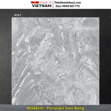 Gạch 60x60 Prime 9507 Vân Ghi Xám