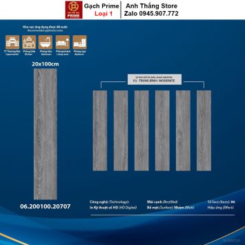 Gạch Giả Gỗ 20x100 Prime 20707