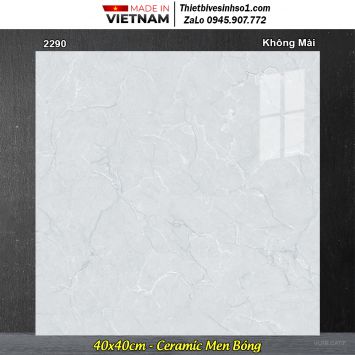 Gạch 40x40 Prime 2290 Ghi Xám