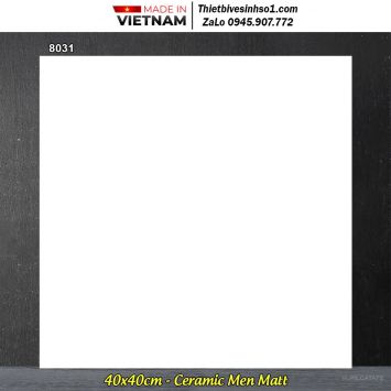 Gạch 40x40 Prime 8031 Trắng Trơn