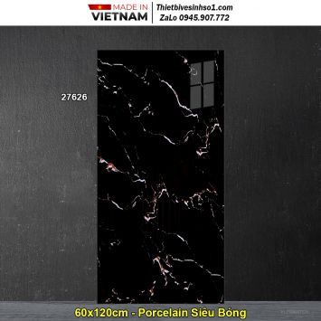 Gạch 60x120 Prime 27626 Đen Vân Đá