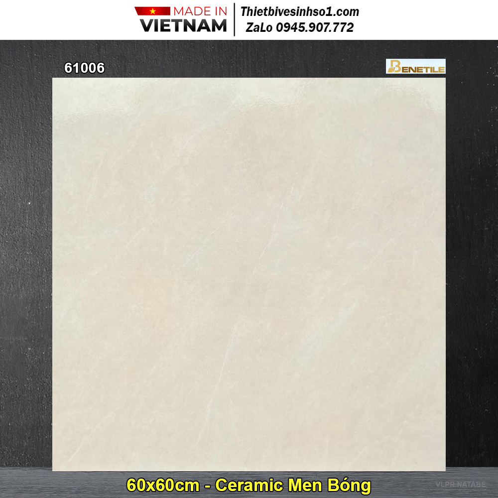 Gạch 60x60 Prime 61006 Vàng Nhạt