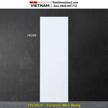 Gạch Thẻ Trắng 10x30 PRIME 18200