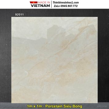 Gạch 1m x 1m Prime 92011 Vân Đá Vàng