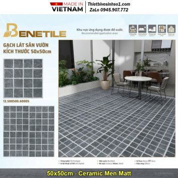 Gạch 50x50 Prime 60005 Lát Sân