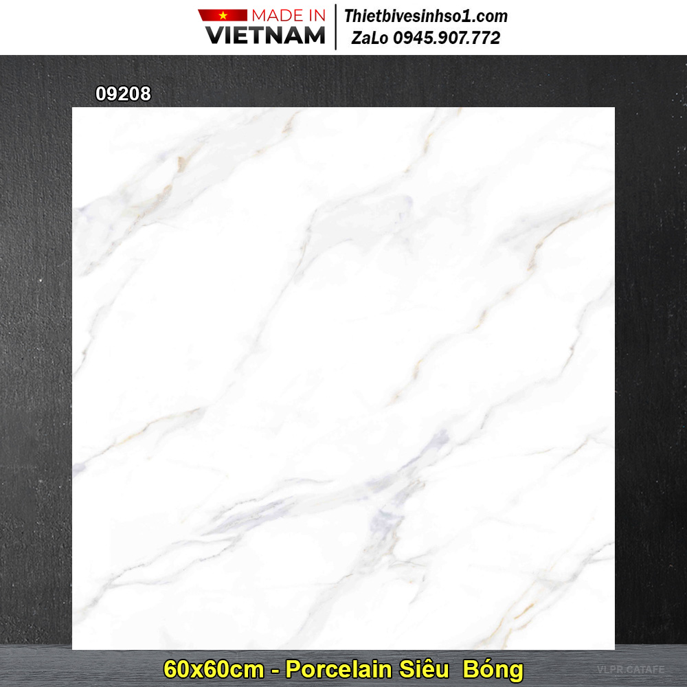 Gạch 60x60 Prime 09208 Trắng Khói