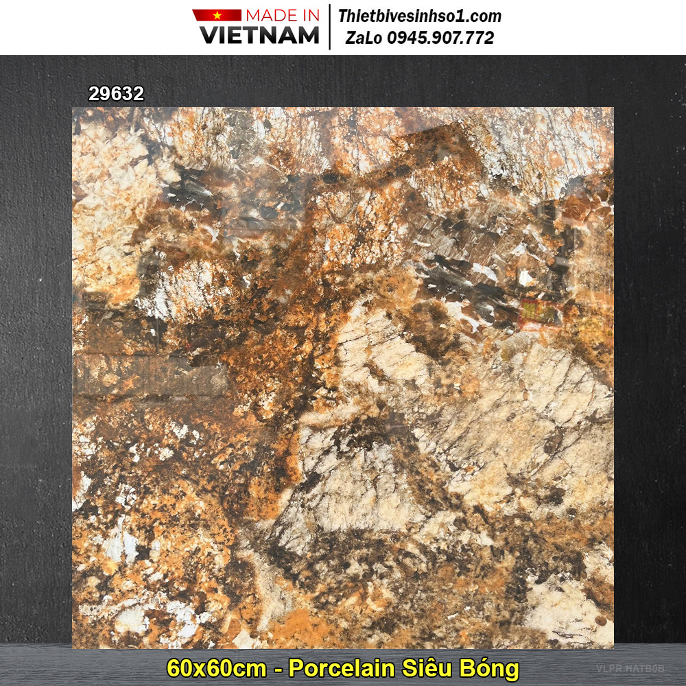 Gạch 60x60 Prime 29632 Đá Vàng Nâu