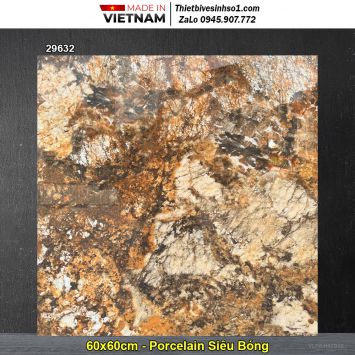 Gạch 60x60 Prime 29632 Đá Vàng Nâu