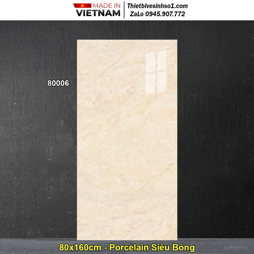 Gạch 80x160 Prime 80006 Vân Vàng Nhạt
