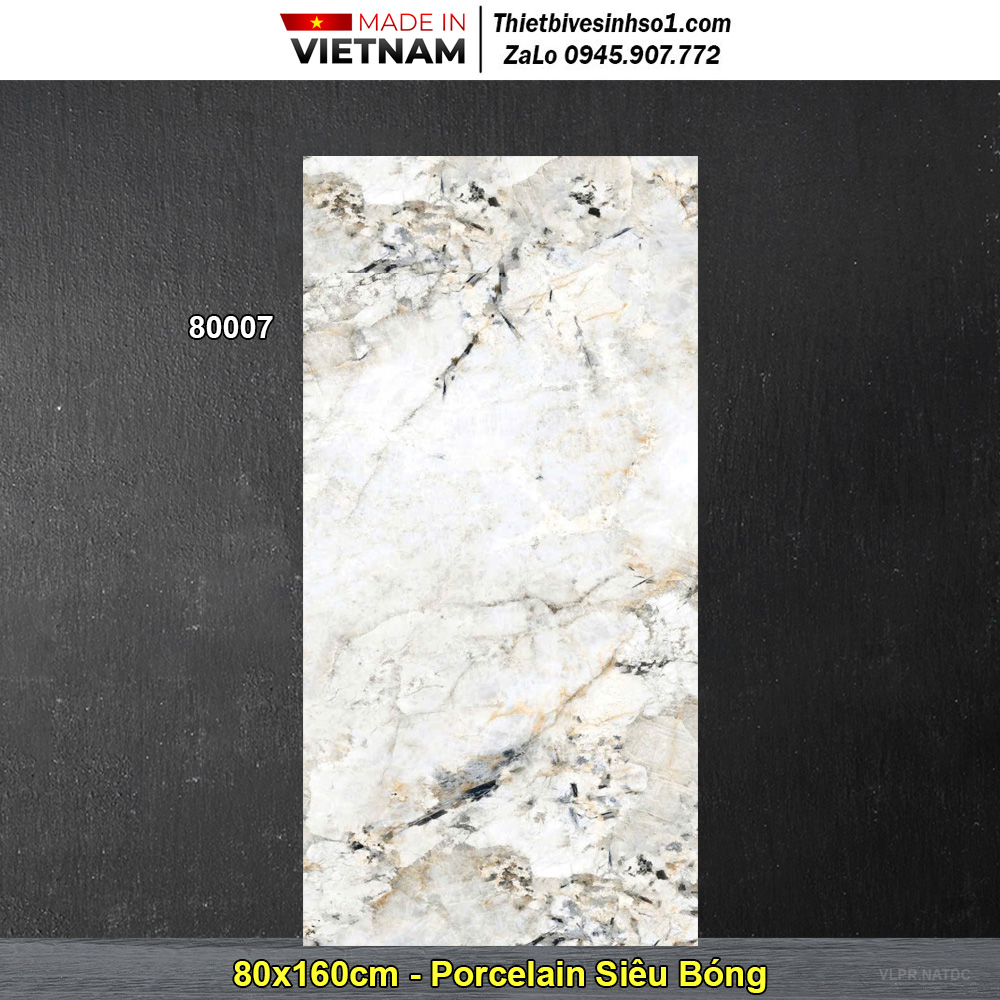 Gạch 80x160 Prime 80007 Vân Đá Trắng