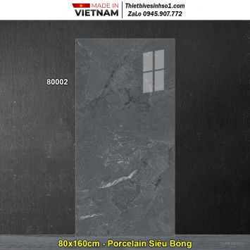 Gạch 80x160 Prime 80002 Vân Ghi Đậm